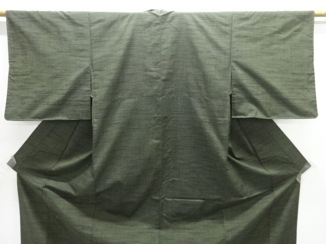  アンティーク　手織り紬着物